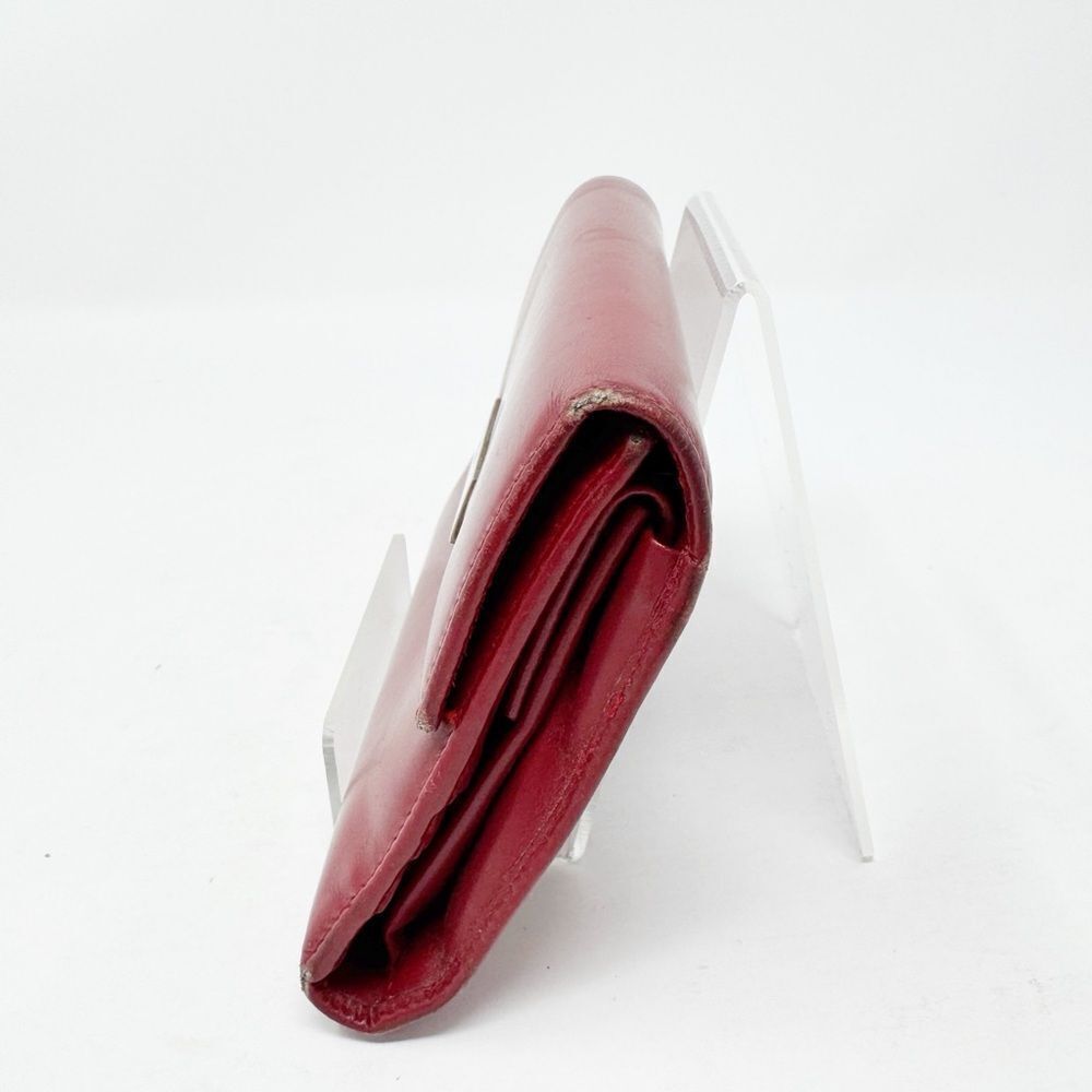 PRADA | AUTHENTIC Red Wallet Silver Hardware with Box Included - Picture 5 of 12